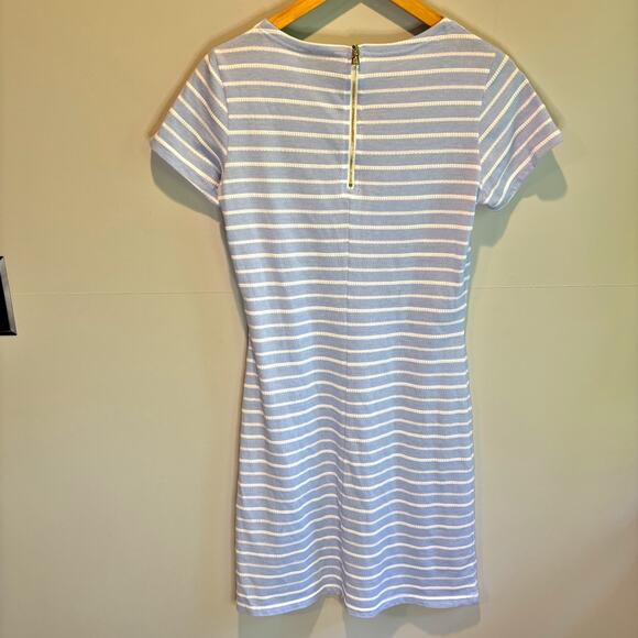 Sail To Sable Embroidered Stripe Short Sleeve T-Shirt Dress - size Small - Picture 5 of 5